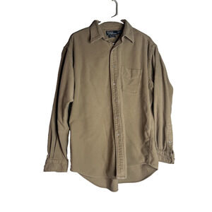 Polo Ralph Lauren Lowell Sport Flannel Shacket Men Large Vtg 90s